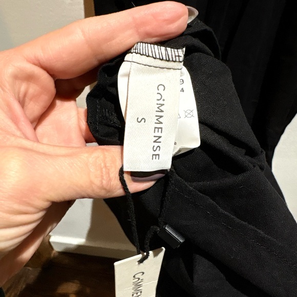 Commense Elegant Black Fish Design Maxi Dress Small NWT - Picture 2 of 6